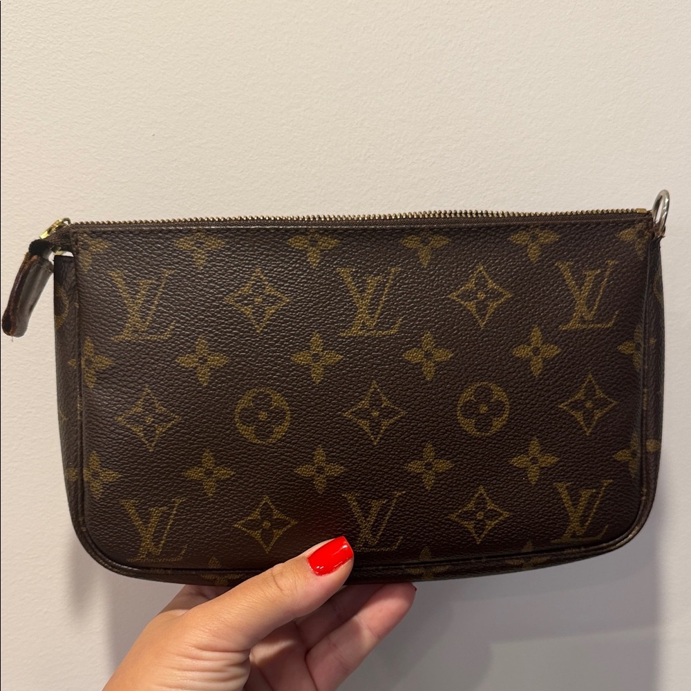 Louis Vuitton Dark Brown Monogram Wristlet